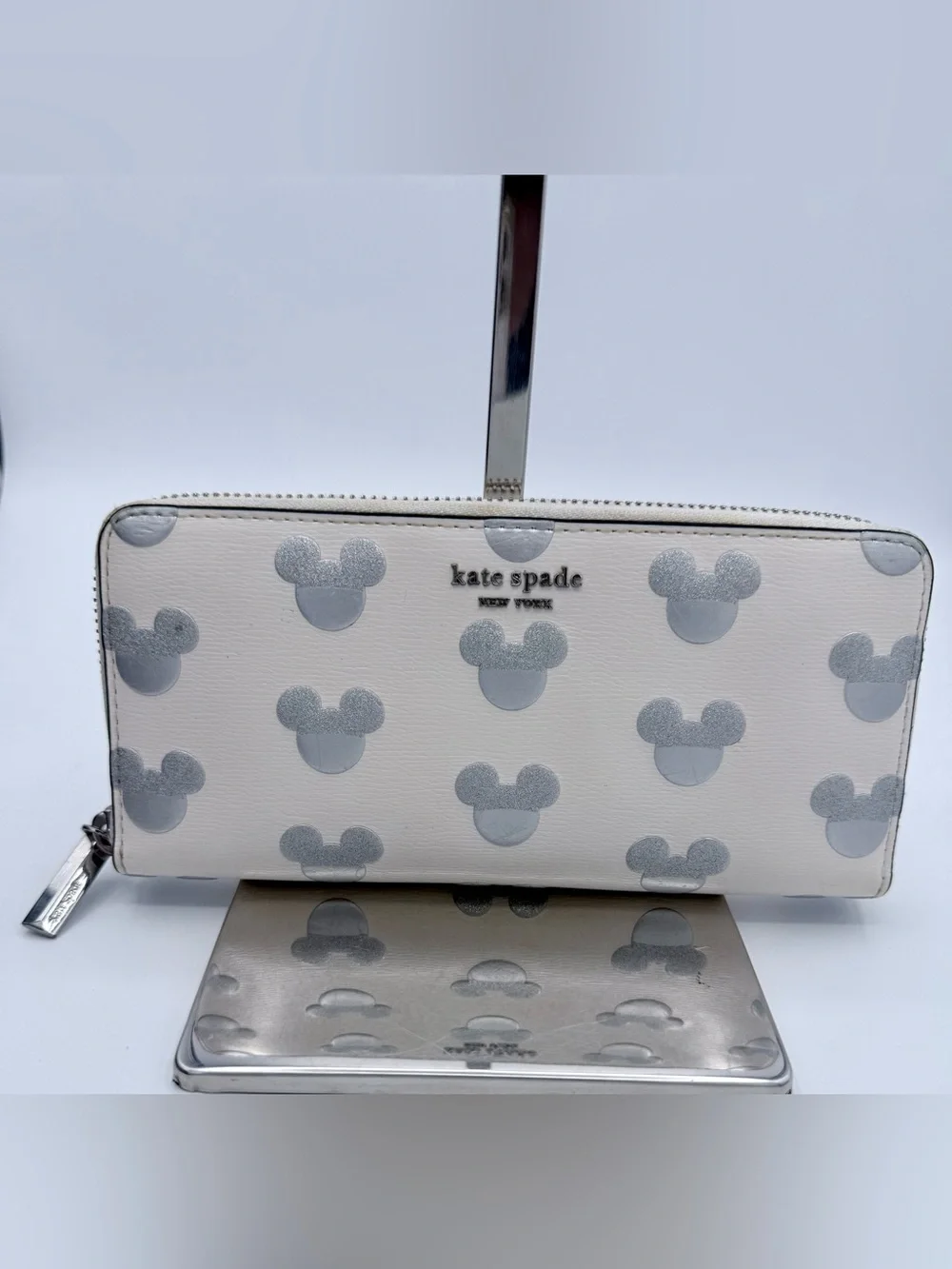 Kate Spade New York Disney Parks Mickey Mouse Zip Wallet - Authentic Original